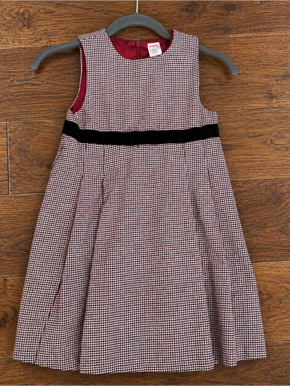 Gymboree Girls’ Houndstooth Holiday Dress – Size 7